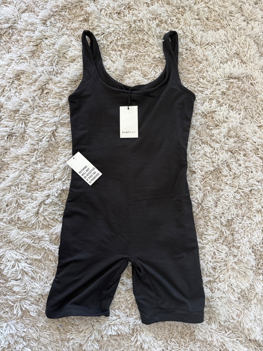 BumpSuit Women's Black Tank Romper Jumpsuit